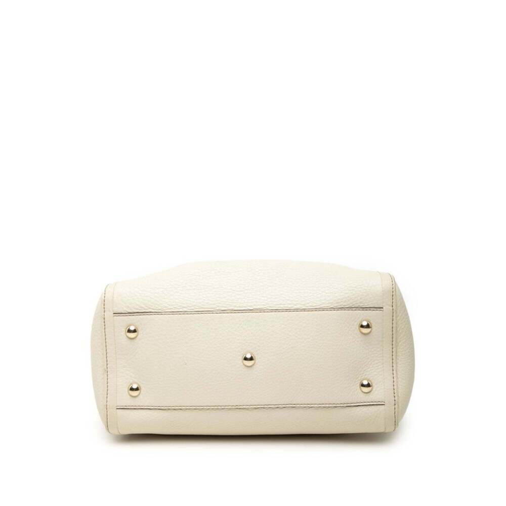 GUCCI White Leather Shoulder Bag - Picture 3 of 6